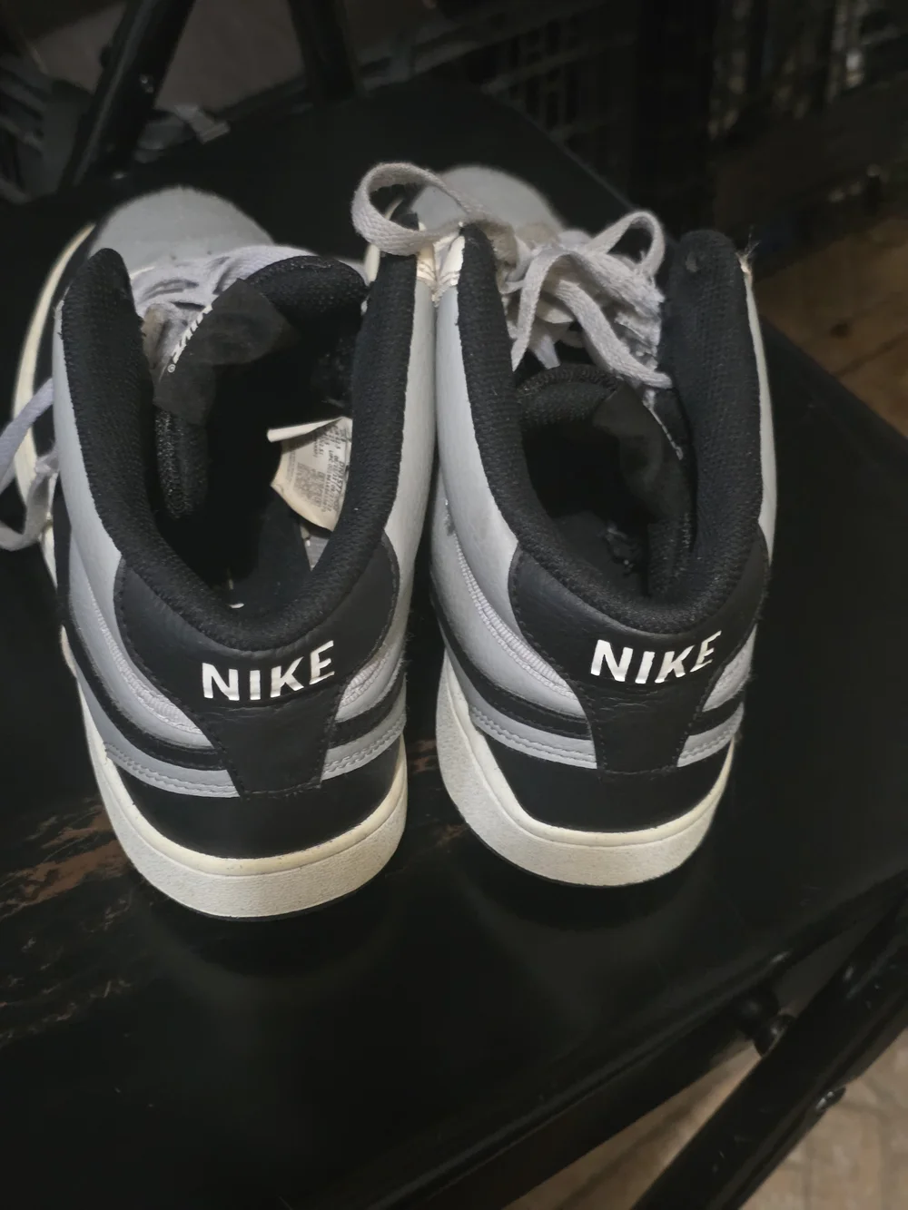 Nike Men's Grey, White & Black Low-Top Sneakers